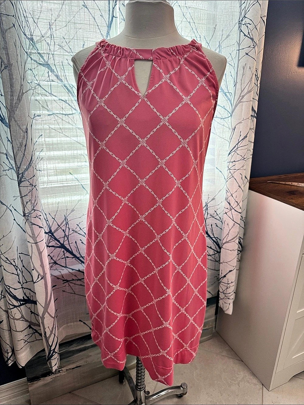 Anthony's Pink Geometric Mini Dress